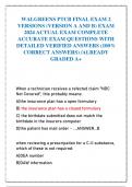 WALGREENS PTCB FINAL EXAM 2  VERSIONS (VERSION A AND B) EXAM  2024 ACTUAL EXAM COMPLETE  ACCURATE EXAM QUESTIONS WITH  DETAILED VERIFIED ANSWERS (100%  CORRECT ANSWERS) /ALREADY  GRADED A+