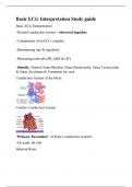 Basic ECG Interpretation Study guide.