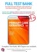 Test Bank For Ham's Primary Care Geriatrics: A Case-Based Approach 6th Edition by Richard Ham 9780323089364 Chapter 1-54 Complete Guide.