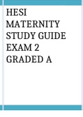 HESI MATERNITY STUDY GUIDE EXAM 2 | VERIFIED BY EXPERT TUTOR