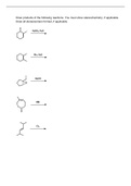 Organic chemistry discussion practice problems (blank)