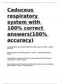 Caduceus respiratory system with 100- correct answers(100- accuracy)