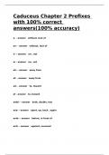 Caduceus Chapter 2 Prefixes with 100- correct answers(100- accuracy).