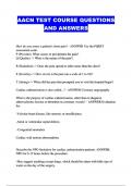 AACN TEST COURSE QUESTIONS AND ANSWERS