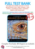 Test Bank For Campbell Biology in Focus 3rd Edition by Lisa A. Urry; Michael L. Cain; Steven A. Wasserman; Peter V. Minorsky; Rebecca Orr 9780134710679 Chapter 1- 43 Complete Guide .