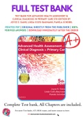 Test Bank For Advanced Health Assessment & Clinical Diagnosis in Primary Care 5th Edition by Joyce E. Dains; Linda Ciofu Baumann; Pamela Scheibel 9780323266253 Chapter 1-41 Complete Guide.