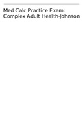 NR 341 Med Calc Practice Exam_ Complex Adult Health-Johnson.