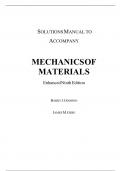 Mechanics of Materials 9th Edition-Enhanced By Barry Goodno, James Gere Solutions Manual.