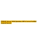 FISDAP Airway Exam Practice Questions  with Answers  2021/2022(Answers on the Last Page).