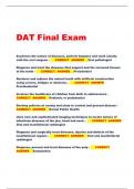 DAT Final Exam