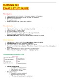 NURSING 120 EXAM 2 STUDY GUIDE