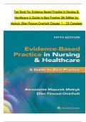 Test Bank For Evidence-Based Practice in Nursing & Healthcare A Guide to Best Practice 5th Edition by Melnyk, Ellen Fineout-Overholt Chapter 1 - 23 Complete