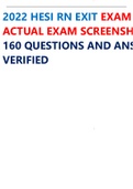 HESI RN EXIT EXAM (INET PROCTORED EXAM)V2 ACTUAL TEST SCREENSHOTS