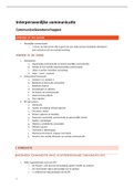 Samenvatting Interpersoonlijke communicatie Communicatiewetenschappen