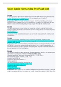 Vernon Watkins VSIM & Carla Hernandez Vsim  Pre/Post-test Quizzes