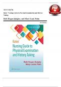 TEST BANK For Bates' Nursing Guide to Physical Examination and History Taking, 3rd Edition By Beth Hogan-Quigley, All Chapters 1 - 24, Complete Newest Version