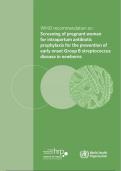 WHO_recommendation_on_Screening_of_pregnant_women_for_intrapartum