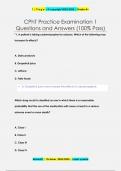 CPhT Practice Examination 1 Questions and Answers (100% Pass)