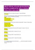 ABCP FINAL EXAM QUESTIONS WITH COMPLETE SOLUTIONS UPDATED 2024-2025 