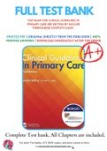 Test Bank For Clinical Guidelines in Primary Care 3rd Edition by Hollier 9781892418258 Complete Guide .