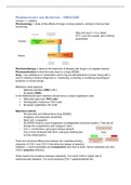 Summary lectures and syllabus pharmacology for nutrisionists