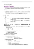 Samenvatting instrumentele chemie (deel 3 chromatografie)