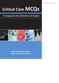 Critical Care MCQs A Companion for Intensive Care Exams