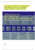 ESSENTIALS OF DENTAL RADIOGRAPHY 8TH EDITION BY EVELYN THOMSON, ORLEN JOHNSON LATEST UPDATE.