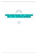 CNOR AORN ONLINE TEST EXAM 2024  WITH 100% UPDATED ANSWERS