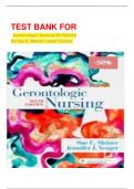 TEST BANK FOR  Gerontologic Nursing 6th Edition By Sue E. Meiner Latest Update.