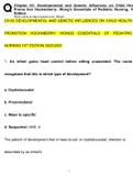 (20222023)TEST BANK Developmental and Genetic Influences on Child Health Promotion Hockenberry Wongs Essentials Of Pediatric Nursing 10th Edition  