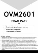 OVM2601 EXAM PACK 2024 - DISTINCTION GUARANTEED