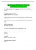 West Coast EMT Block Exam #3 questions with answers