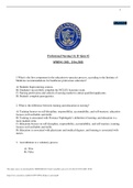 Professional Nursing I & II--Quiz #2 SPRING 2021, 2//16,/2021 Questions and Answers. 1.What is the first component in the education-to-practice process, according to the Institute of Medicine recommendations for healthcare professions education? A) Studen