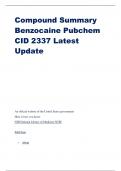 Compound Summary Benzocaine Pubchem CID 2337 Latest Update