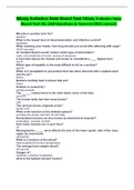 Milady Esthetics State Board Test/Milady Esthetics State Board Test All, (260 Questions & Answers/2022 correct)  Microbe is another term for? bacteria What is the lowest level of decontamination and infection control? sanitation When washing your hands, h