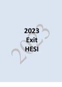 Pharmacology Exit HESI 2023 Complete  with all the Answers 100% correct