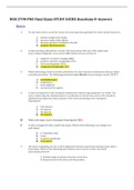 NUR 2790 PN3 Final Exam STUDY GUIDE Questions & Answers