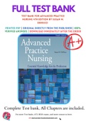 Test Bank For Advanced Practice Nursing 4th Edition by Susan M. DeNisco 9781284176124 Chapter 1-31 Complete Guide.