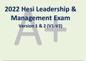 2022 Hesi Leadership & Management Exam Actual screenshot graded A+