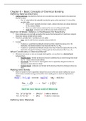 chpt. 8 -- basic concepts of chemical bonding