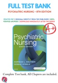 Test Banks For Psychiatric Nursing - 8th Edition by Norman L. Keltner; Debbie Steele, 9780323479516, Chapter 1-36 Complete Guide