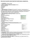 NR222 HEALTH AND WELLNESS EXAM STUDY GUIDE EXAM #1 CHAMBERLAIN