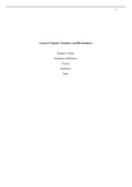 General Organic Chemistry and Biochemistry Case Study