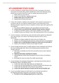 ATI LEADERSHIP STUDY GUIDE 