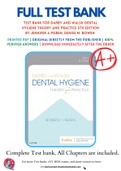 Test Bank For Darby and Walsh Dental Hygiene Theory and Practice 5th Edition by Jennifer A Pieren, Denise M. Bowen 9780323477192 Chapter 1-64 Complete Guide.