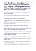 ACS Gen Chem 1 Exam(Based on notes taken after going through the ACS General Chemistry Examination Official Guide. Intended for use on the first-semester exam.)Complete!
