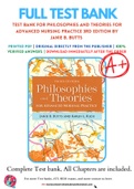 Test Bank For Philosophies and Theories for Advanced Nursing Practice 3rd Edition by Janie B. Butts 9781284112245 Chapter 1-26 Complete Guide.