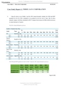 Summary SOC 200 - Case Study Report 1: THREE JAYS CORPORATION; Complete solution.