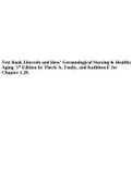 Test Bank Ebersole and Hess’ Gerontological Nursing & Healthy Aging 5th Edition by Theris A. Touhy, and Kathleen F Jet Chapter 1-28.